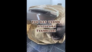 Araba Vernik Nasil Atilir  Tek Kat Vernik Uygulamasi Ve Teknikleri [upl. by Zetnod614]