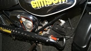 DDR IFA SIMSON S70 E1 ENDURO Bj 1985 Estart Motor no Tuning S51 [upl. by Ayalat]