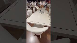 WHITE FURNITURE LOVERS  WHITE FURNITURE  ALL WHITE DINING TABLE WURH CHAIRS [upl. by Pate385]