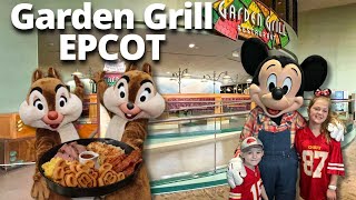 Garden Grill Restaurant EPCOT Breakfast with Characters [upl. by Htiduj580]