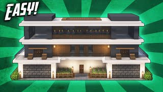 Minecraft How To Build A Modern Mansion House Tutorial 48 [upl. by Aliuqa]