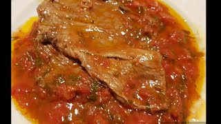 Carne alla pizzaiola  Ricetta Secondi piatti veloci  gluten free [upl. by Atikan]