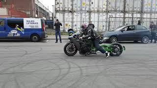 Crazy kawasaki Ninja H2 launch [upl. by Vrablik]