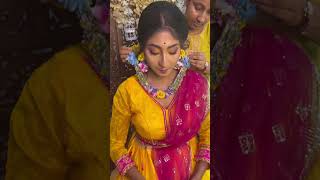 Haldi look trending wedding 100k youtubeshorts [upl. by Cho]