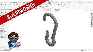 SOLIDWORKSCSWA練習問題SectionHProblem4 [upl. by Latini]