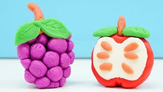 Knete Ideen für Kinder auf Deutsch Obst aus Play Doh Basteln für Kinder [upl. by Nahsaj]