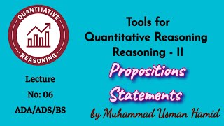 Tools for Quantitative Reasoning  Lecture 06  ADA  ADS  BS  BZU  UoS HEC QREA108 [upl. by Crescen]