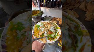 Tasty समोसा चाट की plate 40₹ में 👌❤️😋 roadside selling snacks 😱 shorts trending viral [upl. by Alleuqahs]