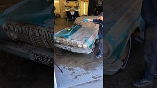 Barn Find Car First Wash in 45 YEARS 🚘💕 BarnFind DetailDane Detailing Dodge440 Satisfying [upl. by Aineles]