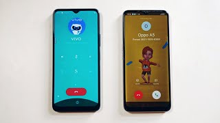 ViVo Y15s drupe dialer VS OPPO A5 with AR emogi samsungincoming call amp out going call [upl. by Elsworth445]