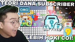 TEORI DANA SUBSCRIBER LEBIH HOKI GACHA CLASH TICKET  Growtopia Gacha Profit 2024 [upl. by Yendic]