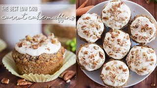 The BEST Carrot Cake Muffins  Keto amp Low Carb Recipes [upl. by Nahgaem]