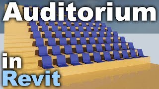 Auditorium in Revit Tutorial [upl. by Motteo]