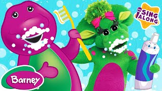 Brush Your Teeth Song  Barney Nursery Rhymes and Kids Songs [upl. by Guzel367]