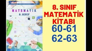 8 SINIF MATEMATİK DERS KİTABI SAYFA 60616263  8SINIF MATEMATİK MEB YAYINLARI [upl. by Qidas]