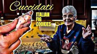 Italian Grandma Makes Christmas Fig Cookies  CUCCIDATI [upl. by Ecnerol389]