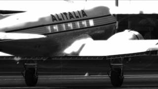 FS2004 Alitalia 60s DC3 flight over Rome [upl. by Edecrem732]