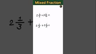 Mixed Addition Fraction shoers fraction nityamstudycentre [upl. by Notlok423]