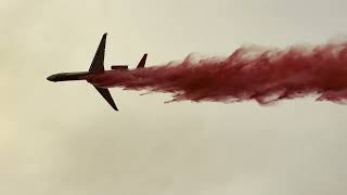 Crazy Creek Fire video air retardant drop [upl. by Ribble]