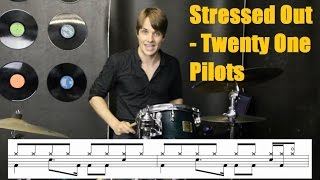 Stressed Out  Drum Tutorial  Twenty One Pilots [upl. by Vikki]