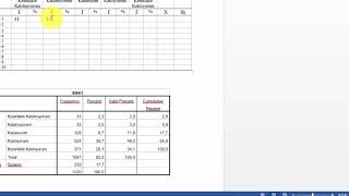 SPSS Betimsel Analiz Frekans Yüzde Ortalama ve Standart Sapma [upl. by Mylan]