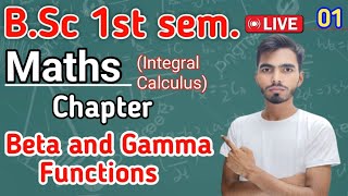 Bsc 1st semMaths ch Beta Gamma Functions by Rahul valiya lec1 [upl. by Quartus]