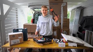 Unboxing 27 Packages for the DIY Van Build [upl. by Horbal150]