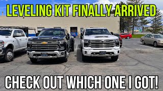 My Leveling Kit Finally Came In For My 2024 Chevy Silverado 3500 [upl. by Feirahs]