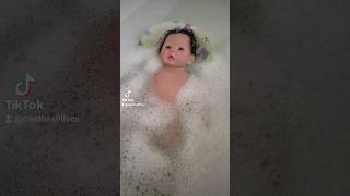 Silicone Baby Bubble Bath 🛁🧼 dolls dollcollector [upl. by Lianne215]