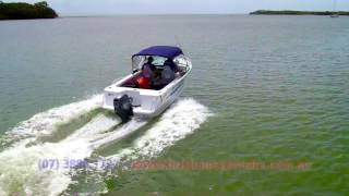 Quintrex 450 Fishabout  Yamaha F60HP 4 Stroke boat review  Brisbane Yamaha [upl. by Aneez]