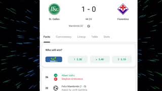 Felix Mambimbi GoalSt Gallen vs Fiorentina 10 All Goals and Extended Highlights [upl. by Annairam]