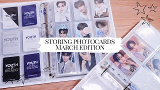 storing photocards march edition ✩ zb1 enhypen straykids txt [upl. by Towland429]