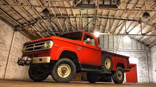 Dodge Power Wagon Crank Startup and Exhaust Sound 1970 [upl. by Ynej684]