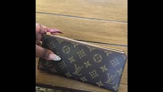 Louis Vuitton Daily Pouch and Louis Vuitton Adele wallet review [upl. by Annabal625]