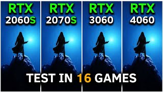 RTX 2060 SUPER vs RTX 2070 SUPER vs RTX 3060 vs RTX 4060  Test In 16 Games at 1080p  2024 [upl. by Ahsiadal813]