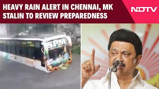 Chennai Rain  Heavy Rain Alert In Chennai MK Stalin To Review Preparedness [upl. by Salchunas]