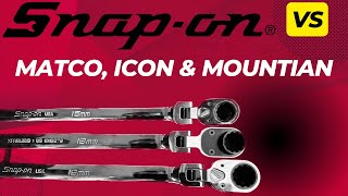 Snap On Flank Drive Double Box End Ratcheting Wrench VS Matco Etc [upl. by Pudendas]