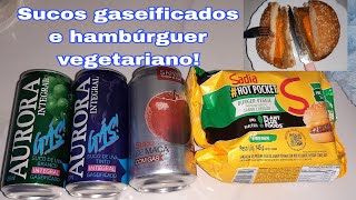 PROVANDO HAMBÚRGUER VEGETARIANO E SUCOS INTEGRAIS GASEIFICADOS  SURPRESA [upl. by Tseng496]