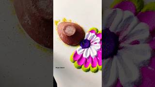 Diwali 🪔🪔 Rangoli  Dhanteras Rangoli  Satisfying Rangoli rangoli shorts shortsfeed art asmr [upl. by Rudiger915]