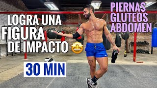 Rutina de Piernas Gluteos Y Abdominales En Casa 30 Minutos Ejercicio Para Abdomen y Piernas [upl. by Guadalupe746]