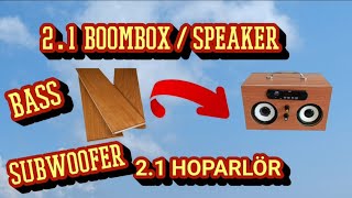 21 Bass hoparlör yapımı  make 21 bass speaker  bass  güçlü bass  high bass  DIY [upl. by Olwena]