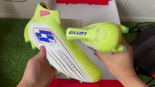 Lotto Solista 100 VIII Gravity FG Boots Review  Unboxing amp On Feet ASMR 4K [upl. by Arriaet]