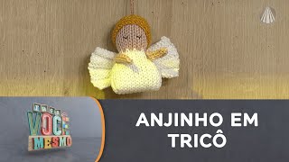 Como fazer um anjo de natal em TRICÔ  Passo a passo fácil [upl. by Adniuqal]