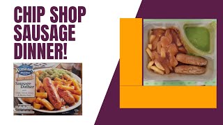 Kershaws Chip Shop Sausage Dinner Review £2 [upl. by Dawes973]