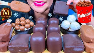 ASMR MAGNUM MALTESERS ICE CREAM CUP CHOCOLATE MARSHMALLOW WINNER ICE CREAM MASSIVE Eating Sounds [upl. by Melak596]