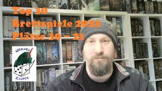 Top 30 Brettspiele 2023 Plätze 30  21 [upl. by Adolphe]