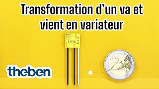 Transformation d’un va et vient en variateur rapide avec le DIMAX 540 plus B [upl. by Elcarim]