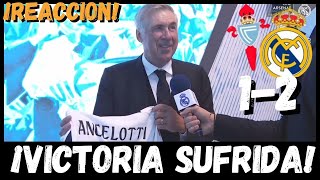 REACCION DE CARLO ANCELOTTI POST CELTA DE VIGO 12 REAL MADRID LALIGA GOLES DE MBAPPE Y VINI JR [upl. by Ciapas]