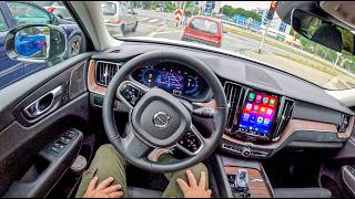 NEW Volvo XC60 🇸🇪 2025 20 T6 Plugin Hybrid 350 hp 0100 POV Test Drive 2111 Joe Black [upl. by Baal]