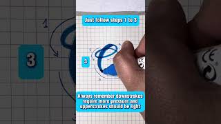 Easy Uppercase C in Modern Calligraphy CalligraphyTutorial fypviralreelsシ ✍️ [upl. by Nesiaj257]